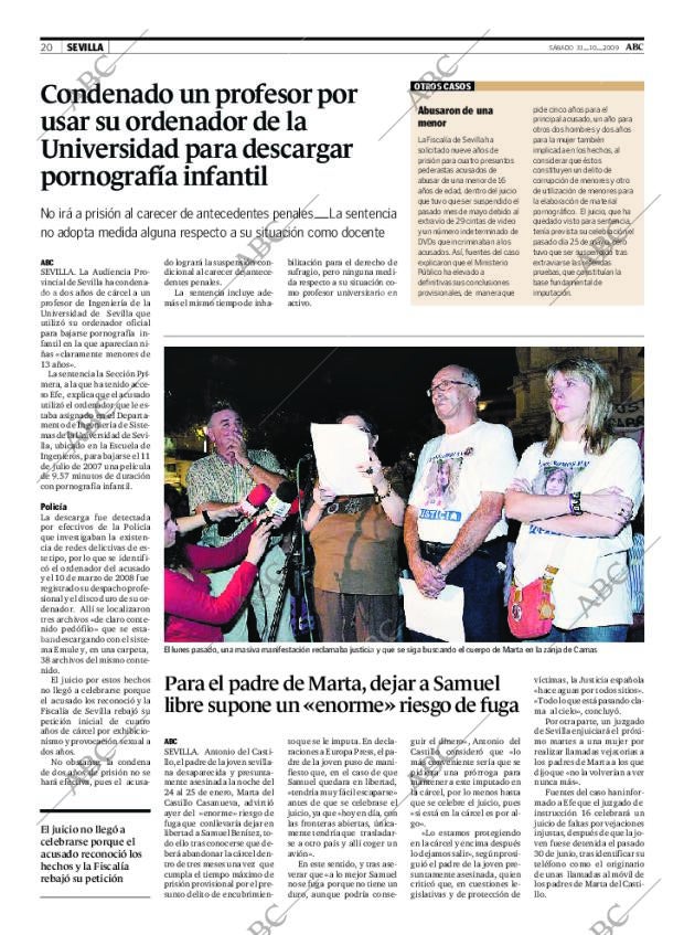 ABC SEVILLA 31-10-2009 página 20