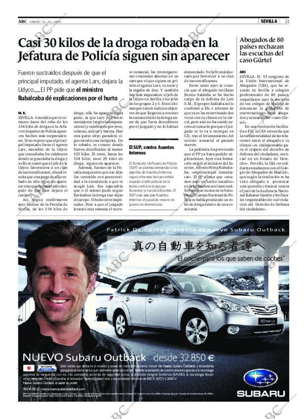 ABC SEVILLA 31-10-2009 página 21