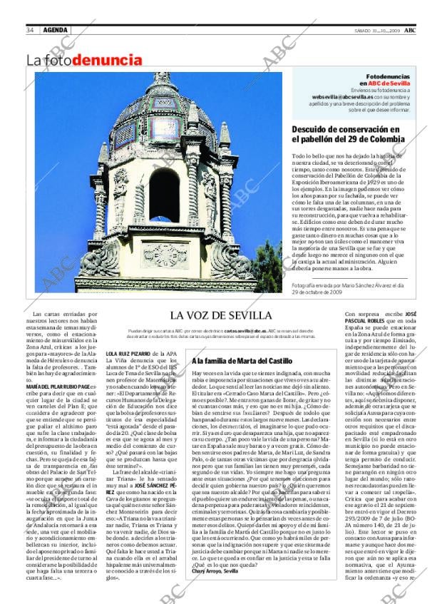ABC SEVILLA 31-10-2009 página 34