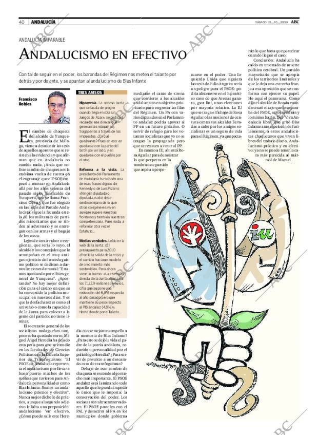 ABC SEVILLA 31-10-2009 página 40
