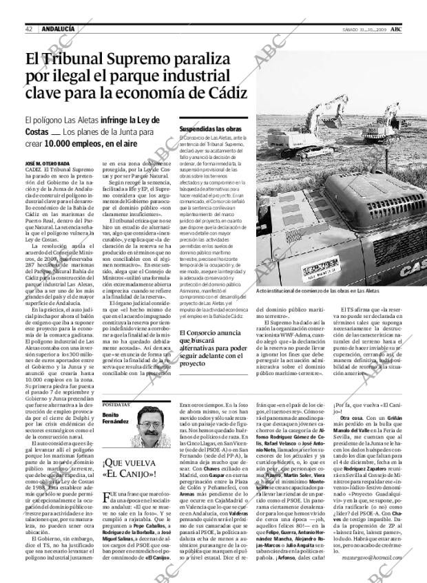 ABC SEVILLA 31-10-2009 página 42