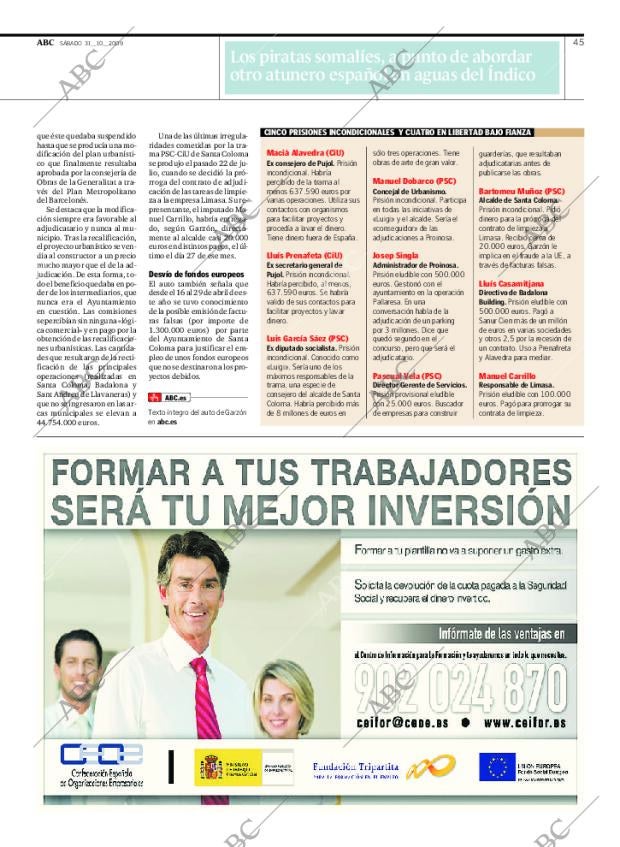 ABC SEVILLA 31-10-2009 página 45