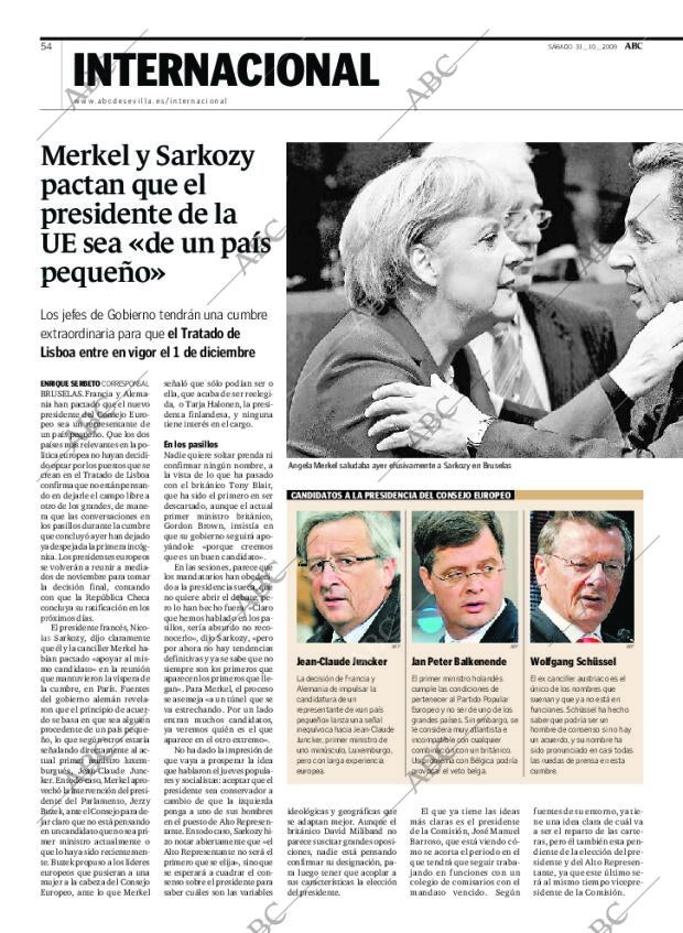 ABC SEVILLA 31-10-2009 página 54