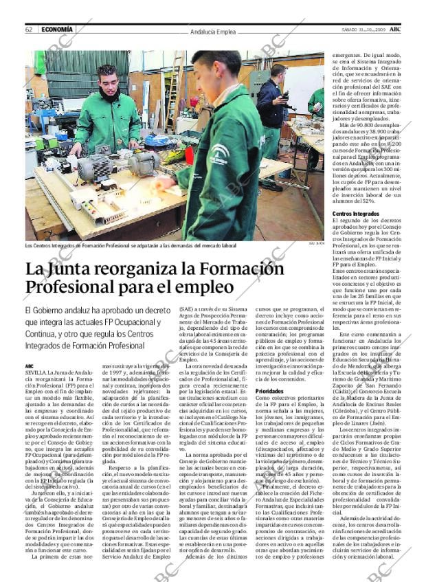 ABC SEVILLA 31-10-2009 página 62