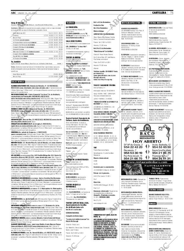 ABC SEVILLA 31-10-2009 página 75
