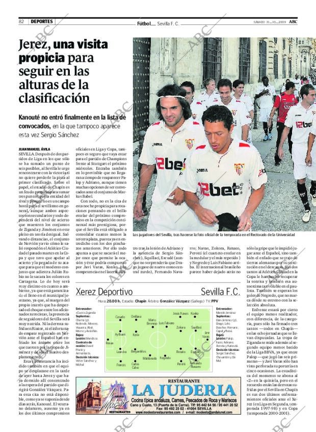 ABC SEVILLA 31-10-2009 página 82