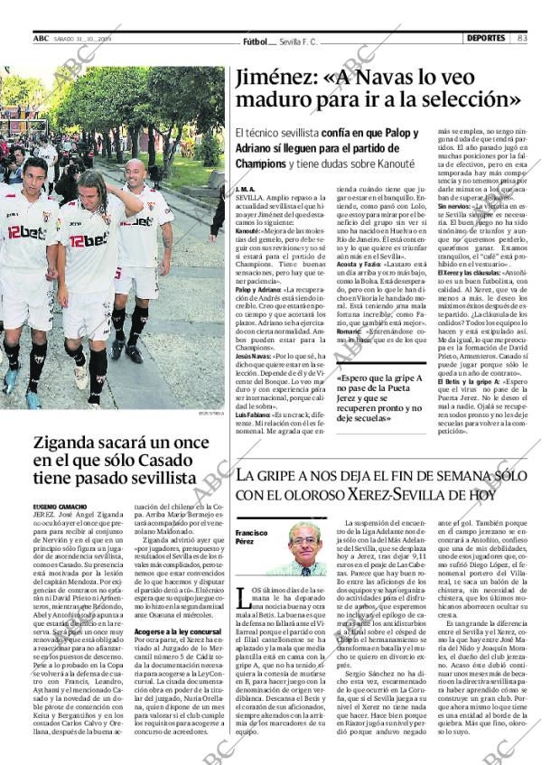ABC SEVILLA 31-10-2009 página 83