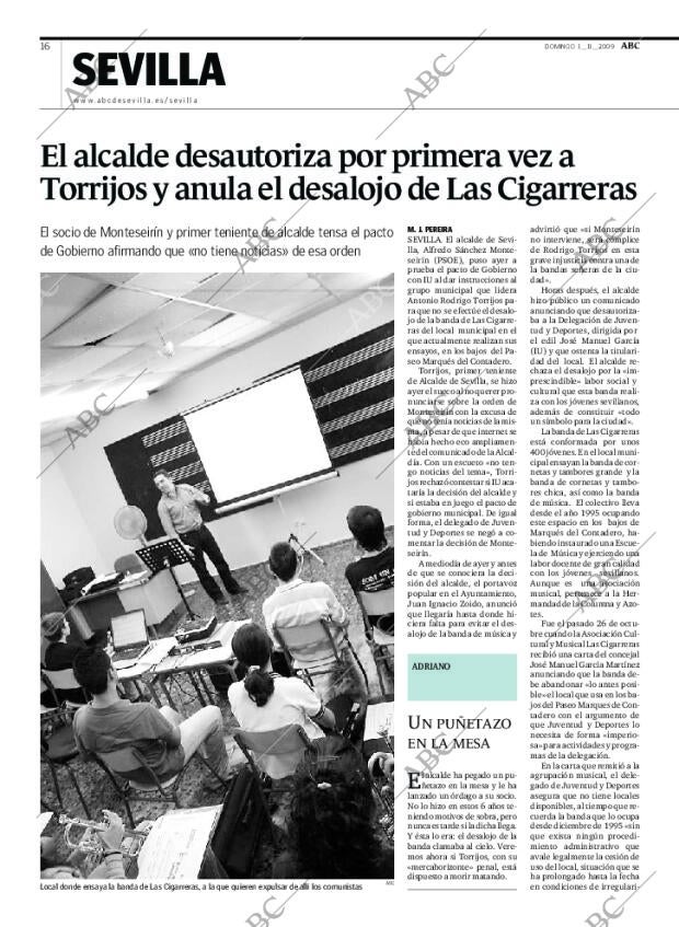 ABC SEVILLA 01-11-2009 página 16