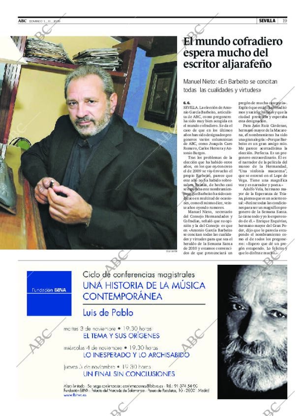 ABC SEVILLA 01-11-2009 página 19