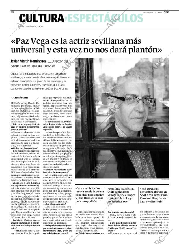 ABC SEVILLA 01-11-2009 página 70