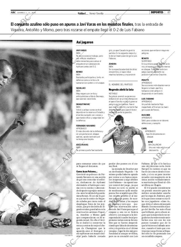 ABC SEVILLA 01-11-2009 página 87