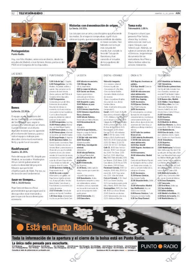 ABC MADRID 03-11-2009 página 92