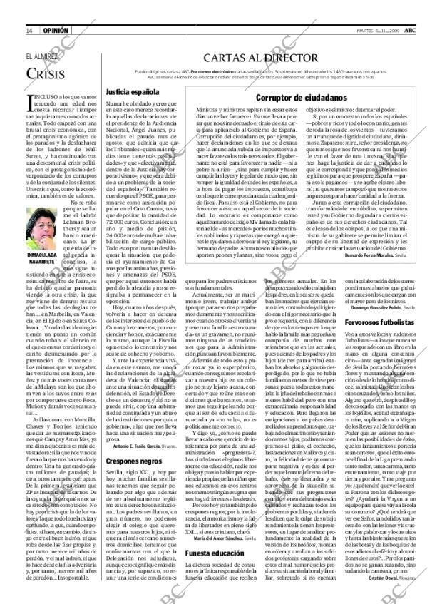 ABC SEVILLA 03-11-2009 página 14