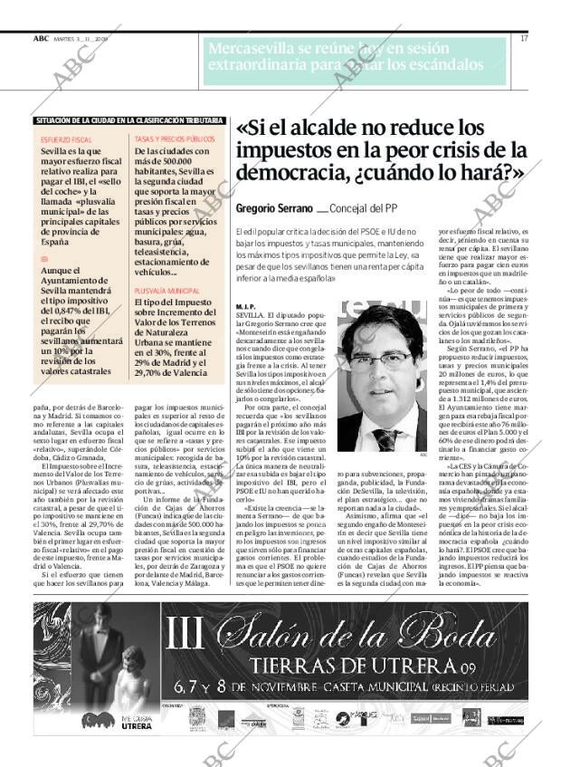 ABC SEVILLA 03-11-2009 página 17