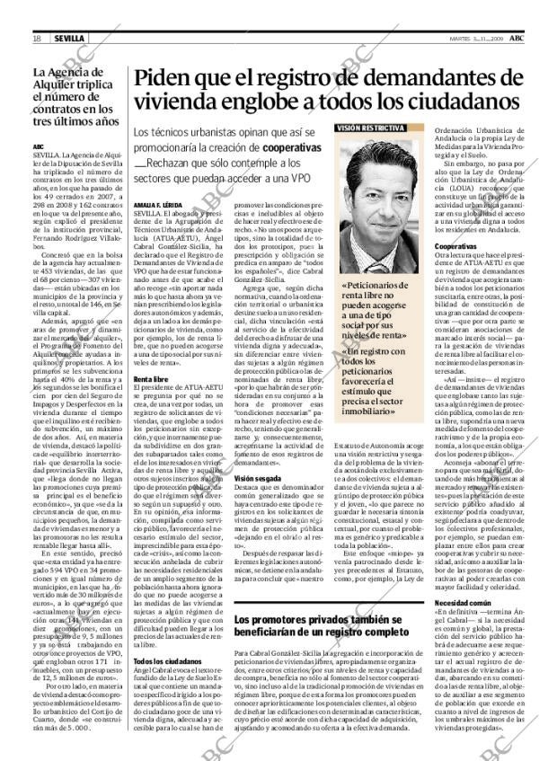 ABC SEVILLA 03-11-2009 página 18