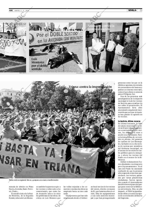 ABC SEVILLA 03-11-2009 página 23
