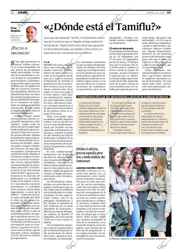 ABC SEVILLA 03-11-2009 página 54