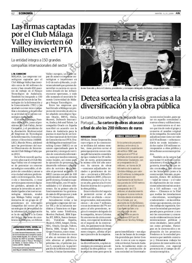 ABC SEVILLA 03-11-2009 página 62
