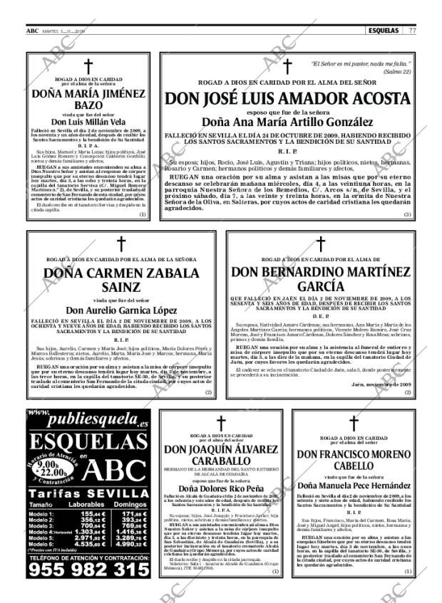 ABC SEVILLA 03-11-2009 página 77