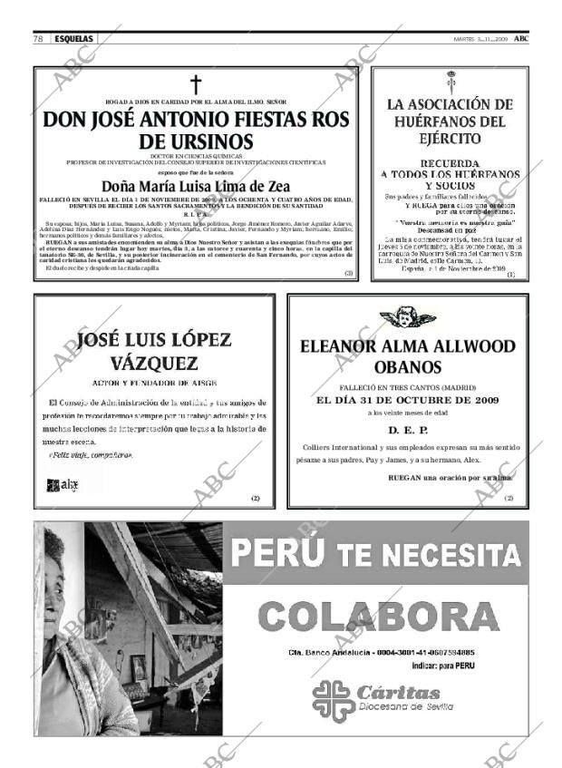 ABC SEVILLA 03-11-2009 página 78