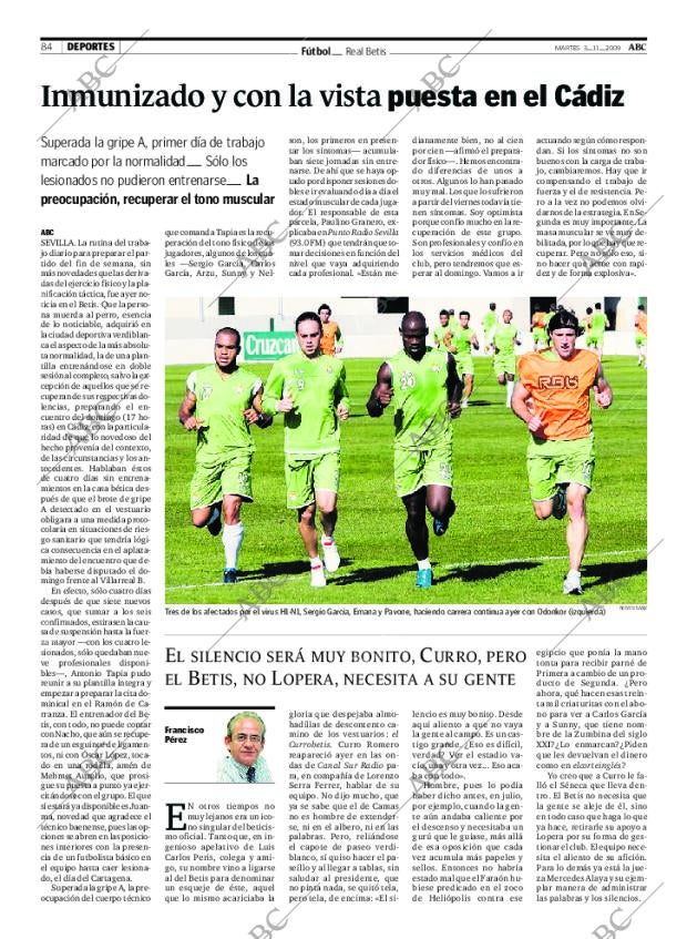 ABC SEVILLA 03-11-2009 página 84