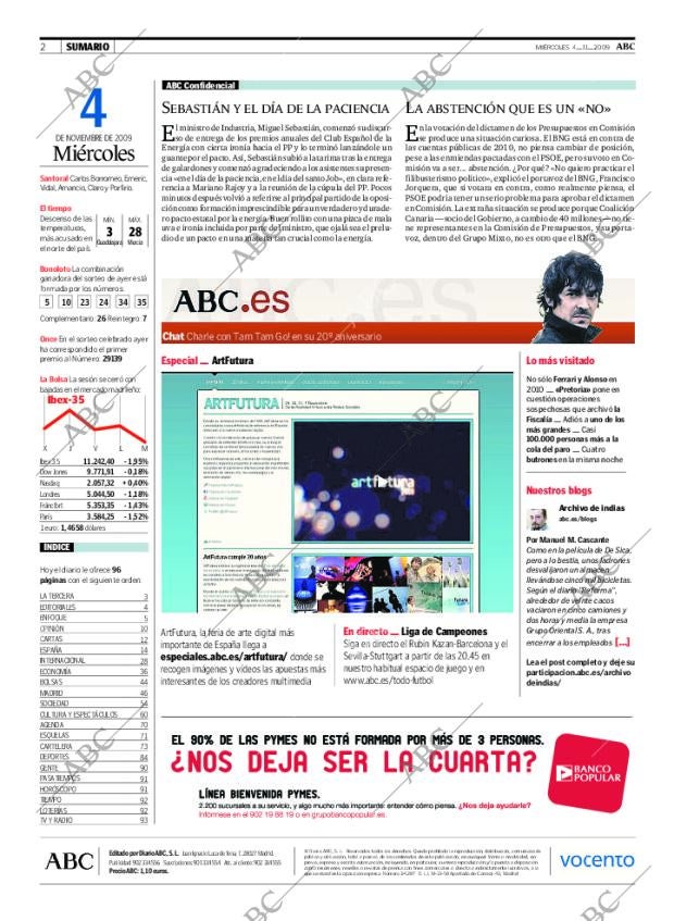 ABC MADRID 04-11-2009 página 2