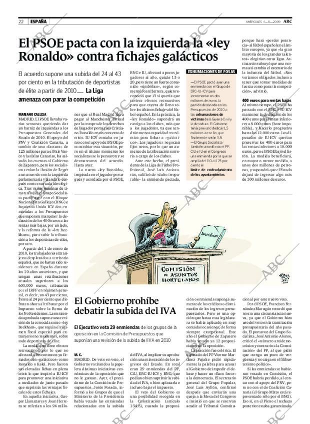 ABC MADRID 04-11-2009 página 22