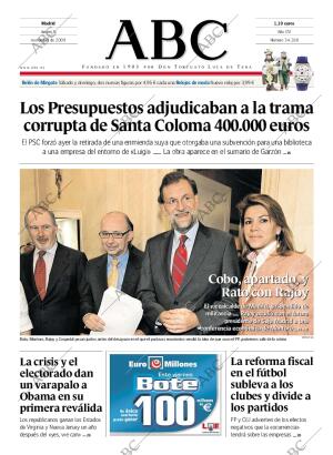 ABC MADRID 05-11-2009 página 1