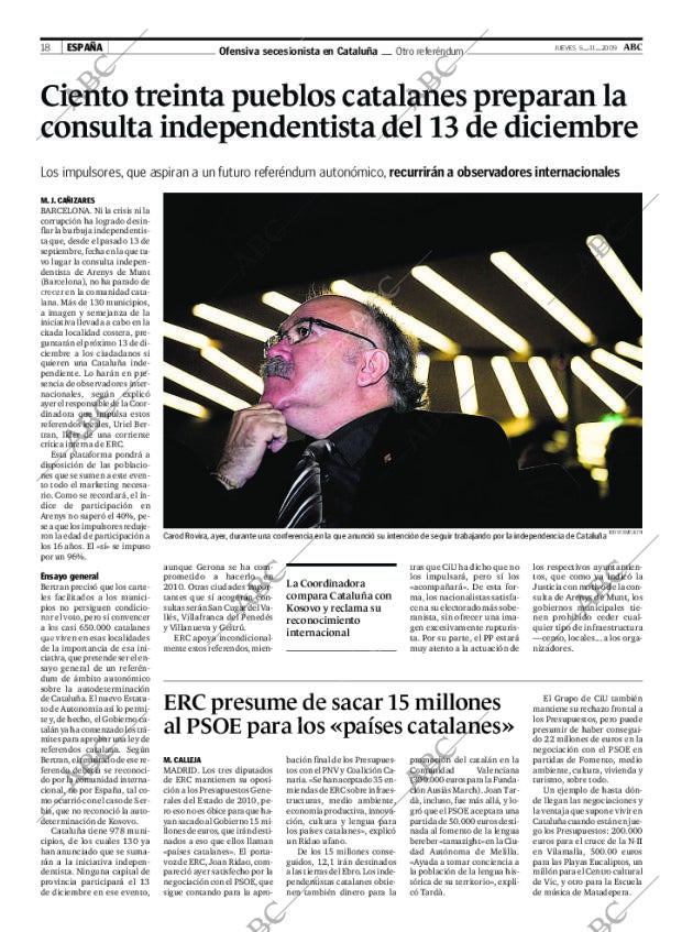 ABC MADRID 05-11-2009 página 18