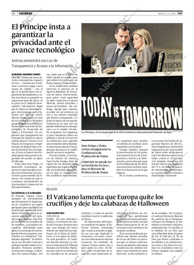 ABC MADRID 05-11-2009 página 58