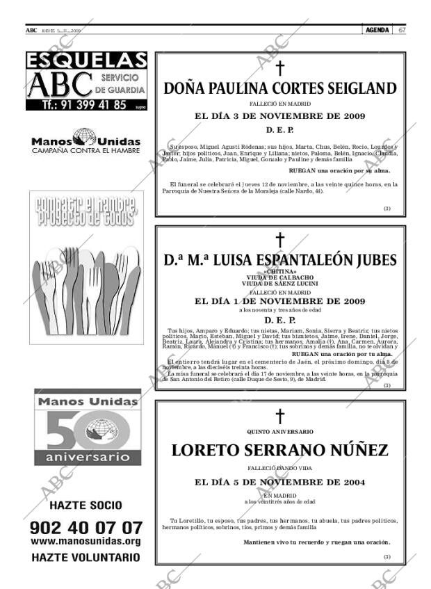 ABC MADRID 05-11-2009 página 67