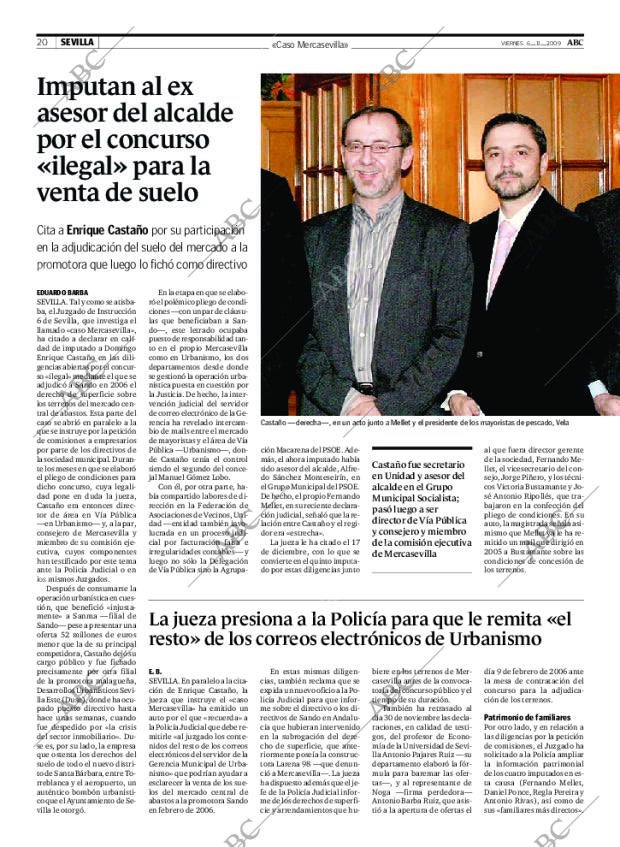 ABC SEVILLA 06-11-2009 página 20