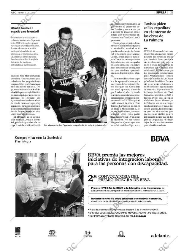 ABC SEVILLA 06-11-2009 página 23