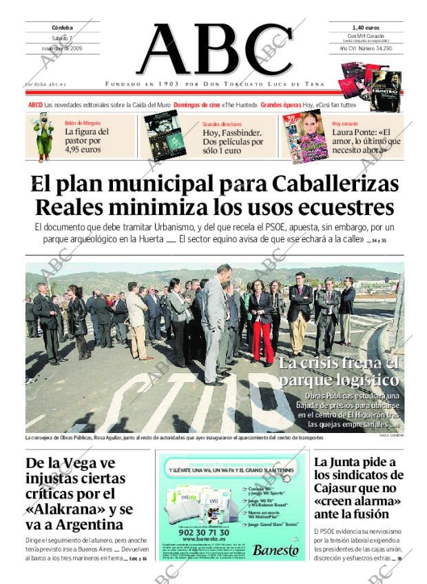 ABC CORDOBA 07-11-2009 página 1