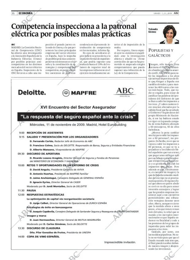 ABC MADRID 07-11-2009 página 36