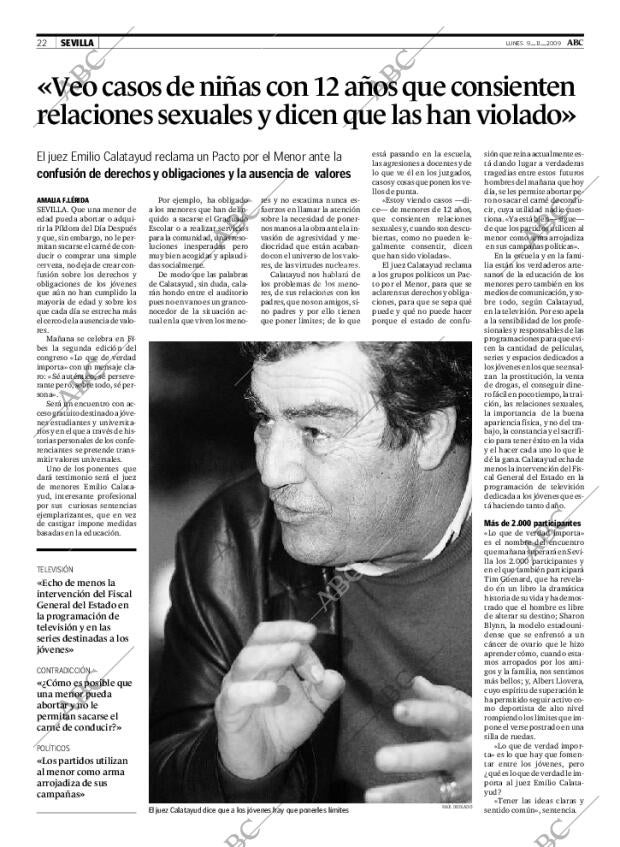 ABC SEVILLA 09-11-2009 página 22