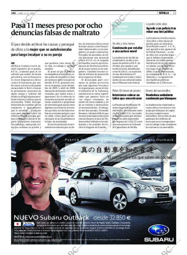 ABC SEVILLA 09-11-2009 página 23