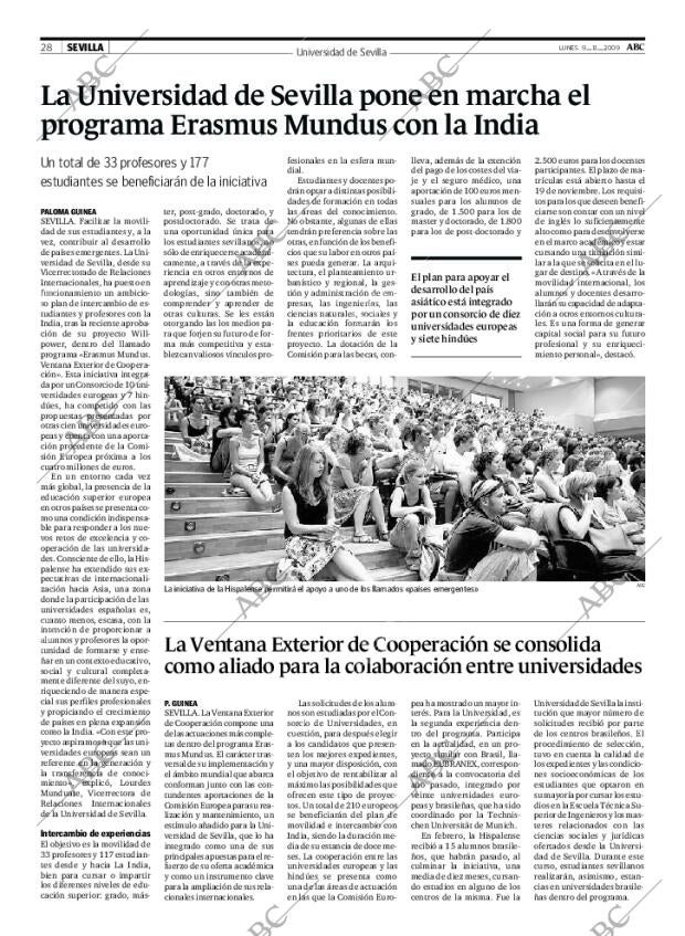 ABC SEVILLA 09-11-2009 página 28