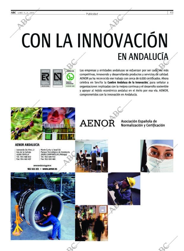 ABC SEVILLA 09-11-2009 página 43