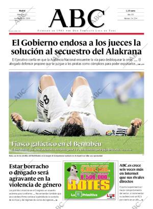 ABC MADRID 11-11-2009 página 1