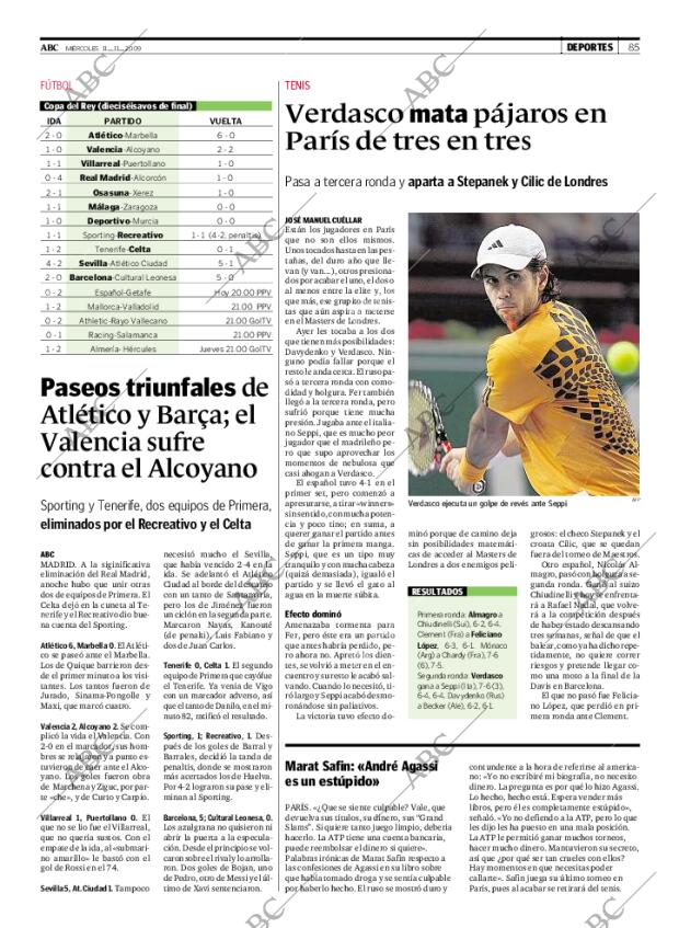 ABC MADRID 11-11-2009 página 85