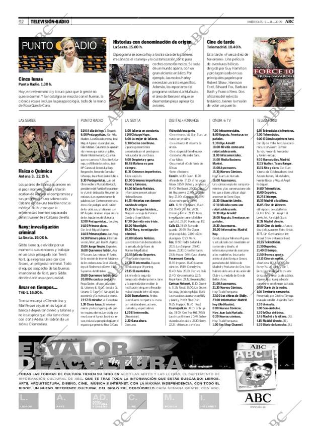 ABC MADRID 11-11-2009 página 92