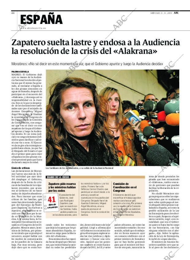 ABC SEVILLA 11-11-2009 página 44