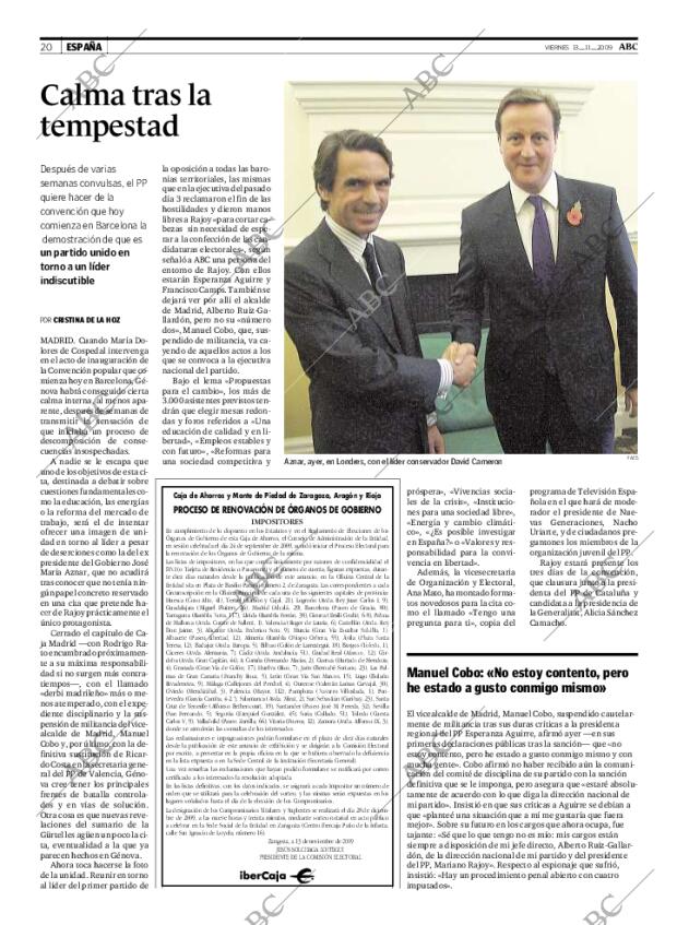 ABC MADRID 13-11-2009 página 20