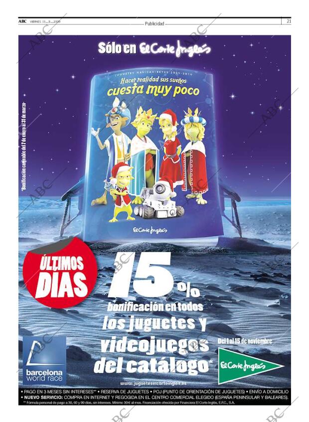 ABC MADRID 13-11-2009 página 21