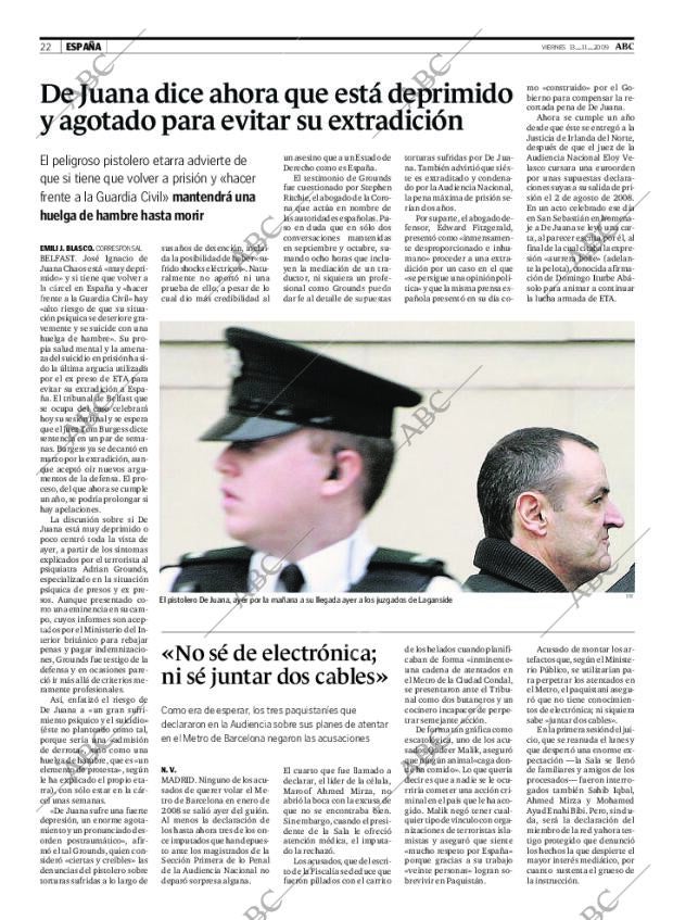 ABC MADRID 13-11-2009 página 22