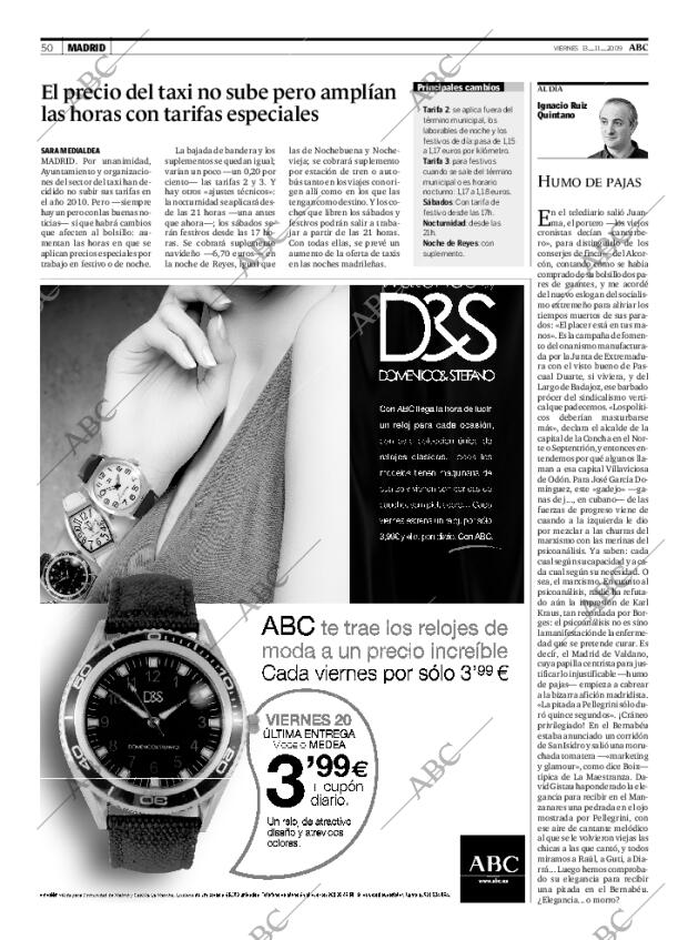 ABC MADRID 13-11-2009 página 50
