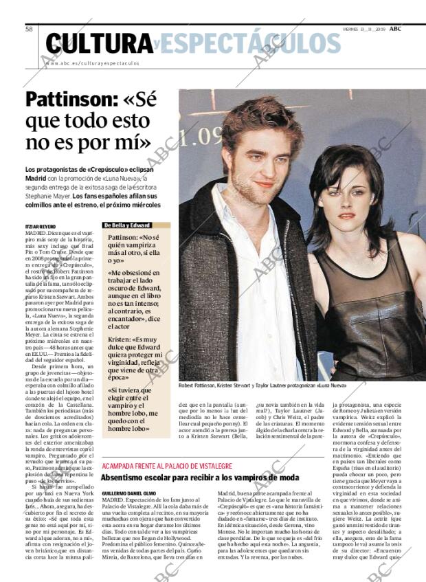 ABC MADRID 13-11-2009 página 58