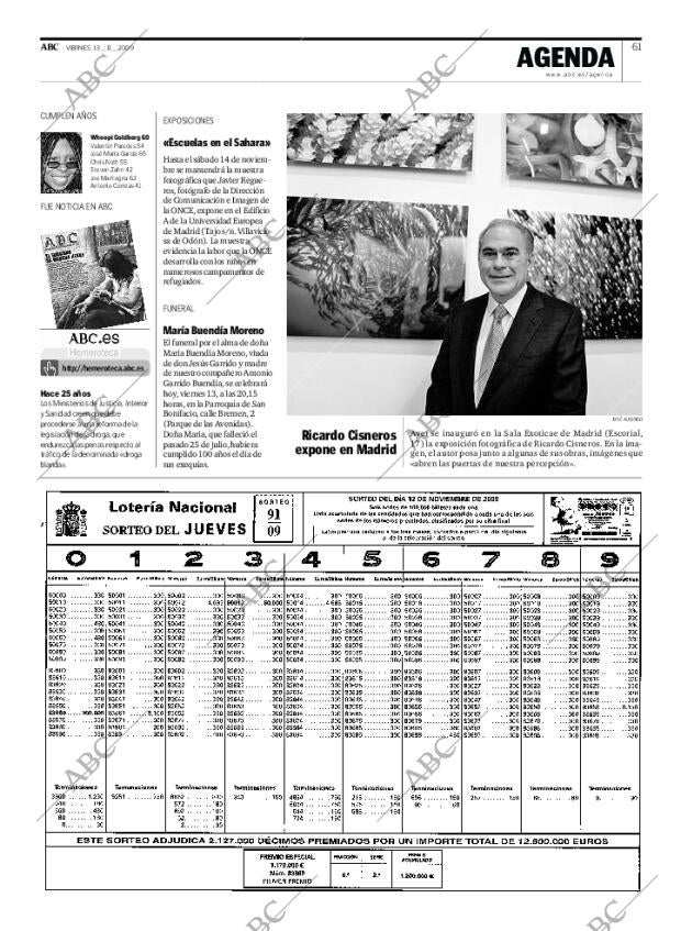 ABC MADRID 13-11-2009 página 61