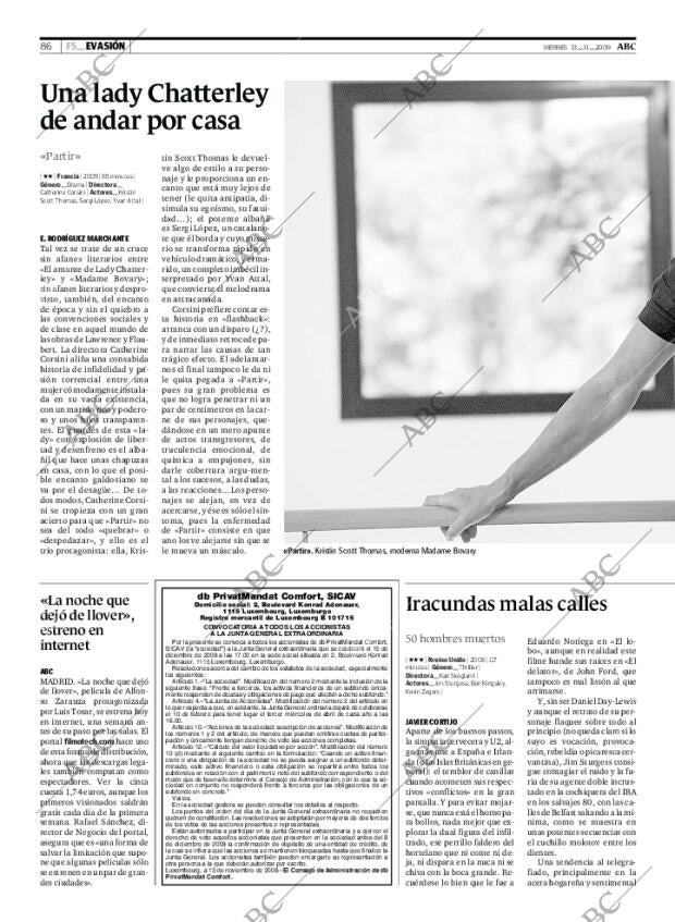 ABC MADRID 13-11-2009 página 86